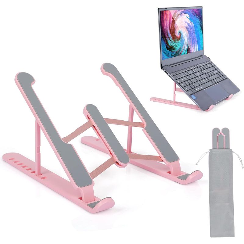 GENERICO - Soporte Base Computador Portatil Ajustable Plegable