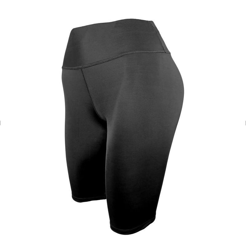 FITNESS - Bicicletero Deportivo Para Mujer Licra Elástica Ceñida Torero Negro_..