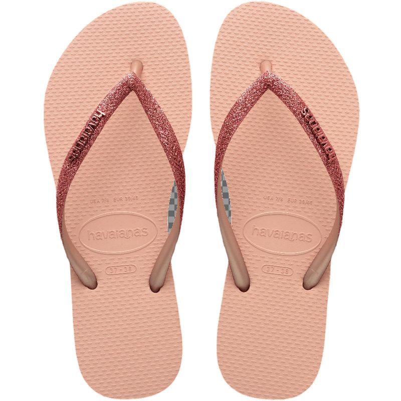 HAVAIANAS - Chanclas Sandalias Havaianas Slim Glitter Brillo Mujer Rosa