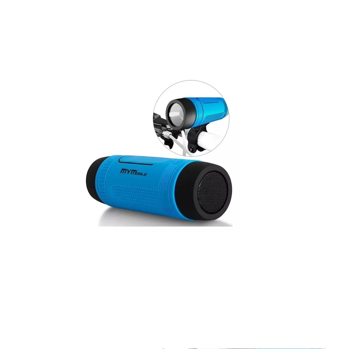 GENERICO - Parlante para Bicicleta Con Bluetooth Linterna Power Bank