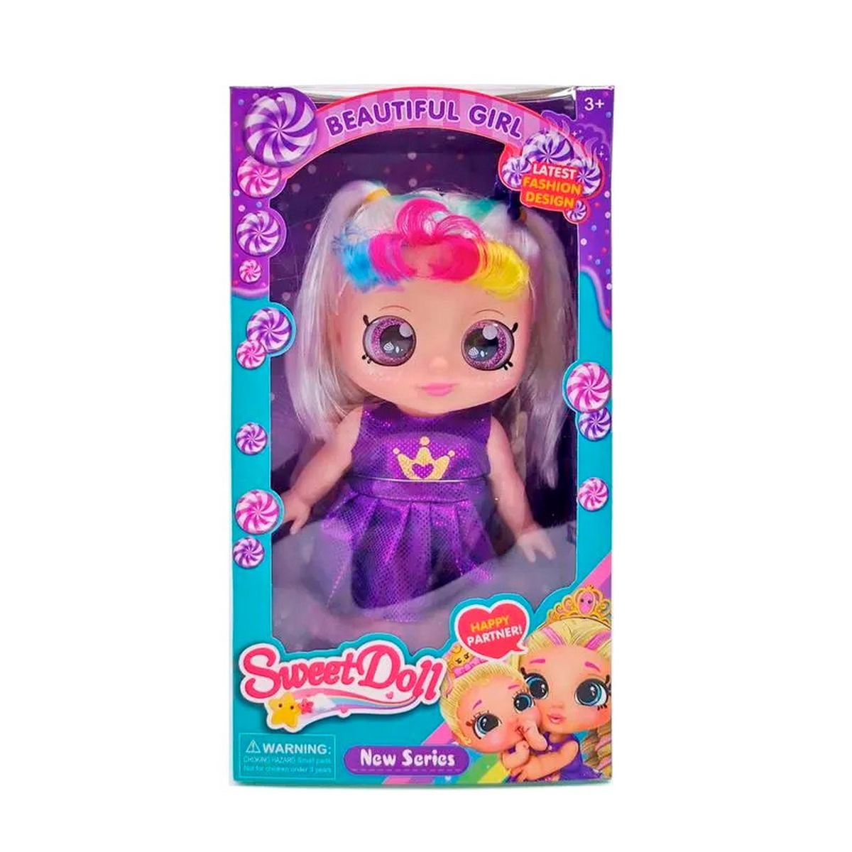 GENERICO - Muñeca Vestido Ojos Expresivos Kindi Kids Juguete Niñas