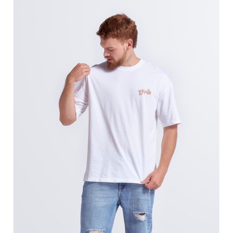 TYPER - Camiseta Para Hombre Oversize Typer.-