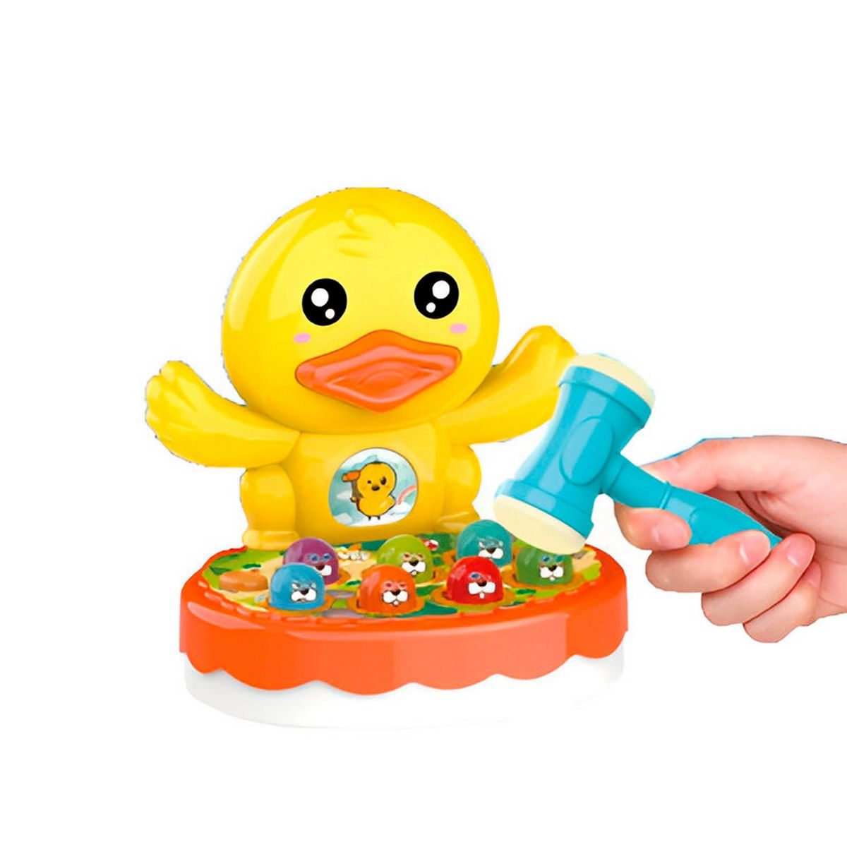 GENERICO - Juego De Mesa Golpea Al Topo Martillo Pato + Baterias