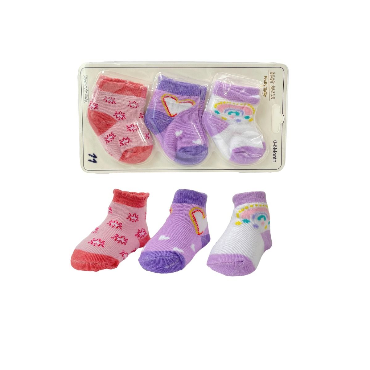 MUNDO BEBE - Set Medias x 3 Para Niño Niña  Para Bebés_.