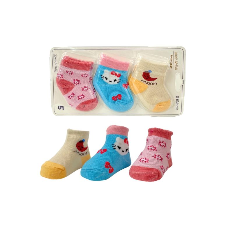 MUNDO BEBE - Set Medias x 3 Para Niño Niña  Para Bebés_.