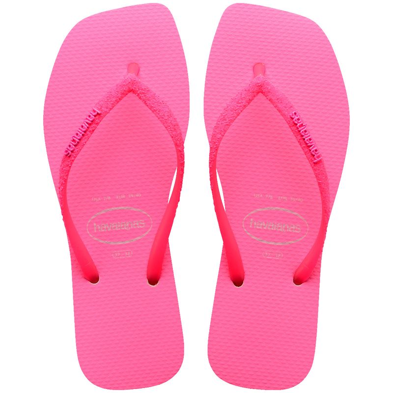 HAVAIANAS - Chanclas Sandalias Havaianas Slim Square Glitter Mujer Rosa