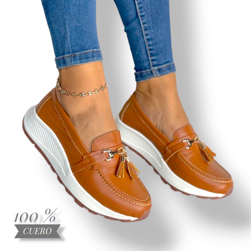 EVEGONZ - ZAPATILLAS DEPORTIVAS CALZADO MUJER EN CUERO