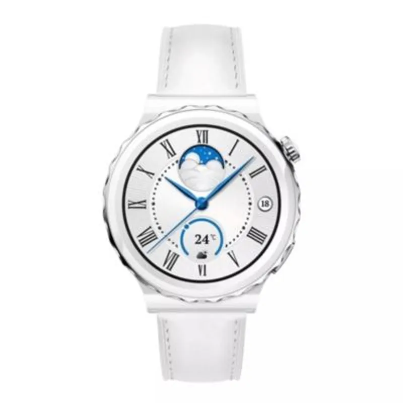 MOBULA - Reloj Inteligente G-TIDE Modelo Anita Blanco - Caja Plateada
