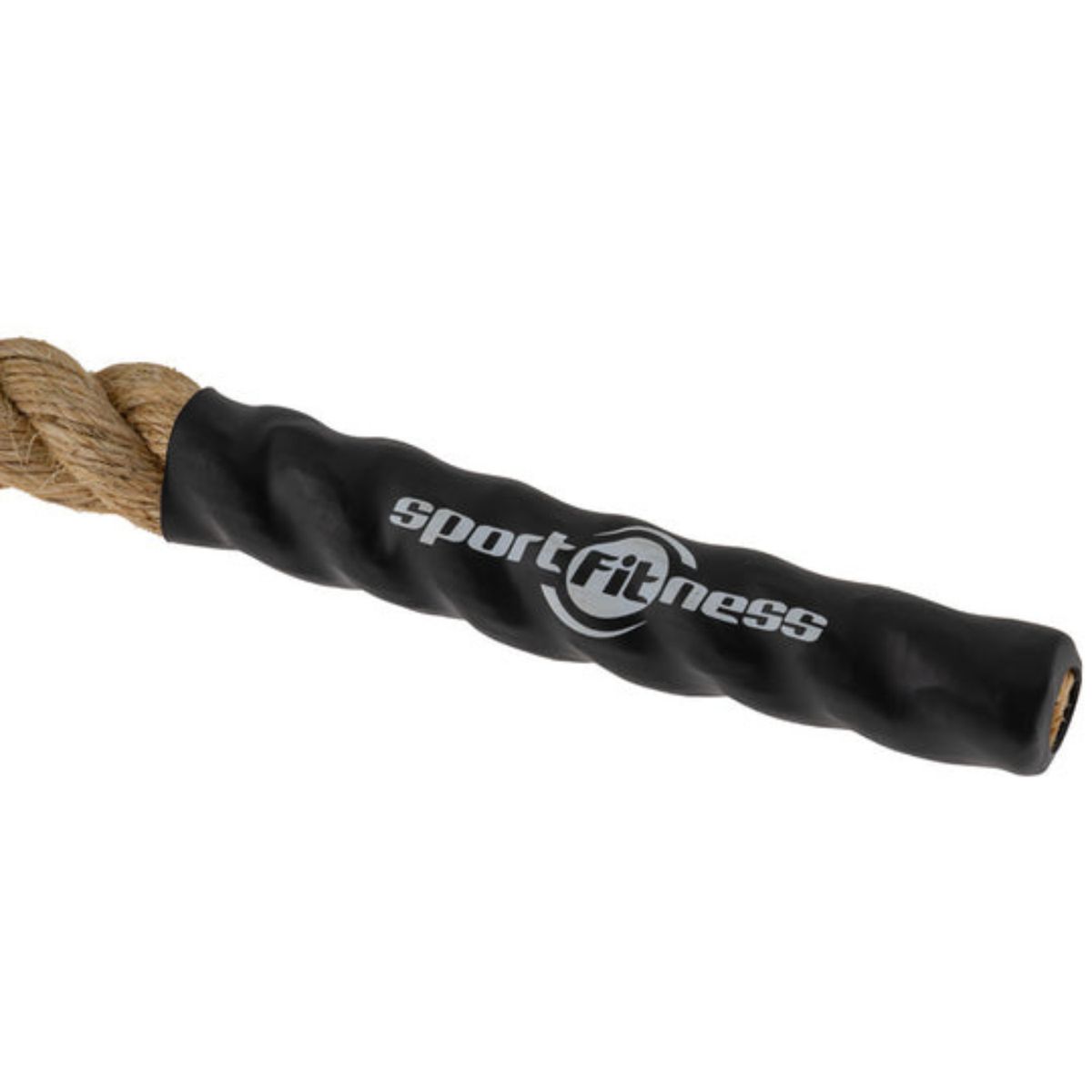SPORT FITNESS - Cuerda Escalada 50MMX10MT Con Gancho (Cafe)  Sportfitness.