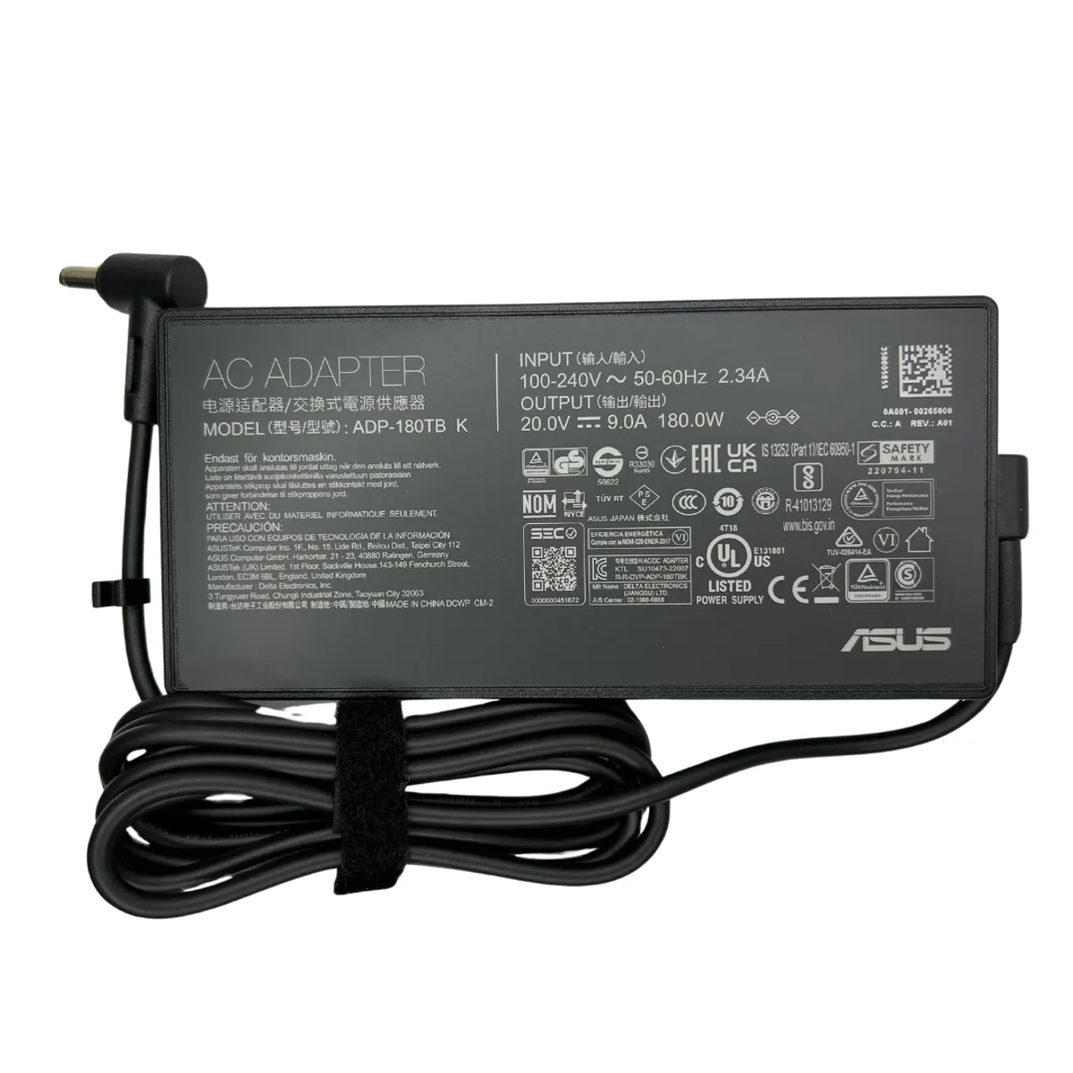 ASUS - Cargador 100% Original Asus 180w 20v - 90a Punta Tuf