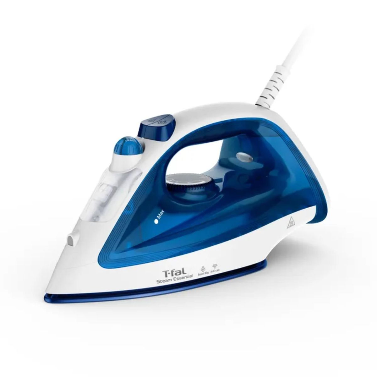 T-FAL - Plancha De Vapor T-FAL Essential Azul con Suela Antiadherente