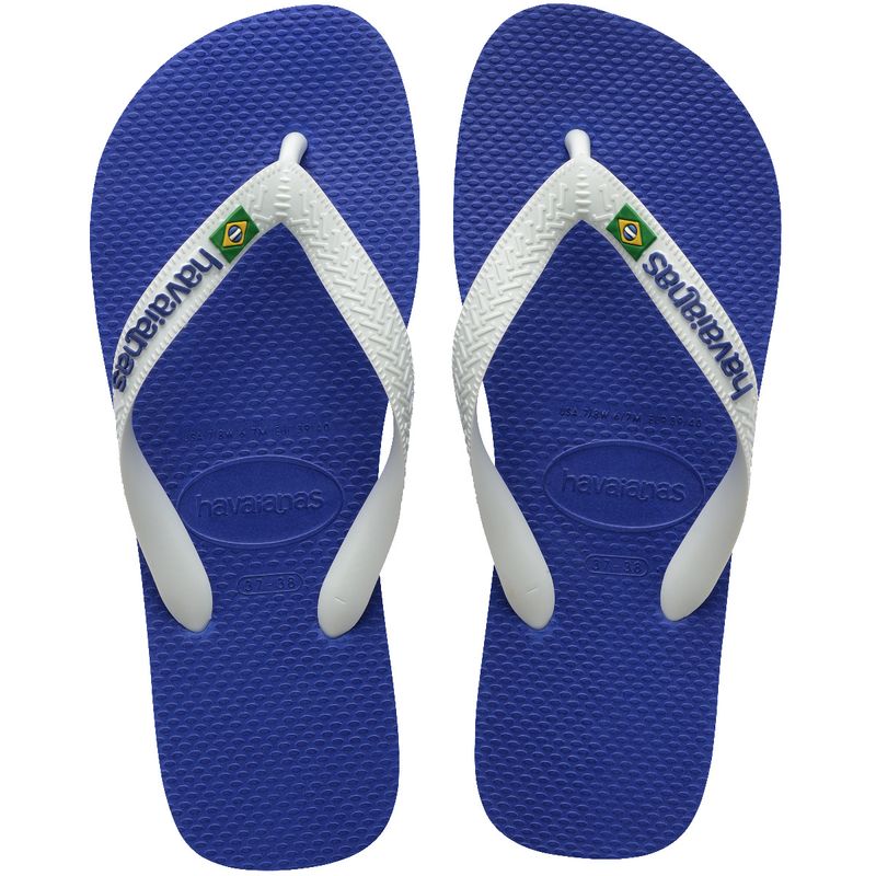 HAVAIANAS - Chanclas Sandalias Havaianas Unisex Logo Brasil Azul