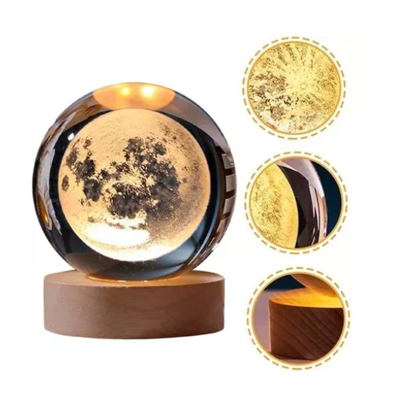 GENERICO - Lampara Escritorio Lunar 3D Luna Flotante
