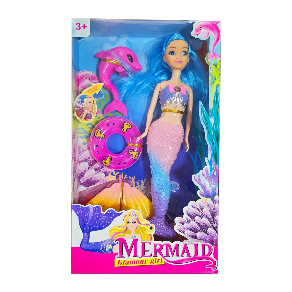 GENERICO - Muñeca Sirena Delfin Juguete Interactivo Niñas