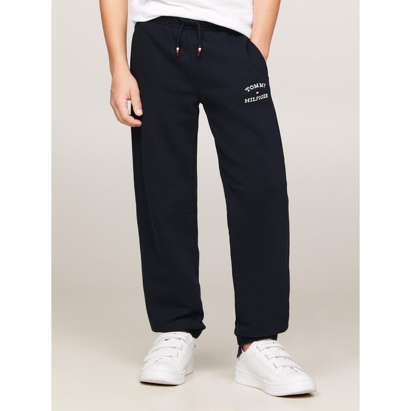 TOMMY HILFIGER - Joggers Azul Niño Azul Oscuro De Corte Clásico Con Logo Tommy Hilfiger