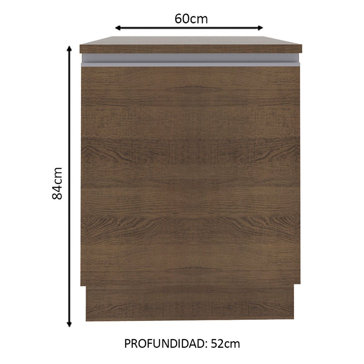 MADESA - Mueble de Cocina Bajo Glamy 60 cm 1 Puerta