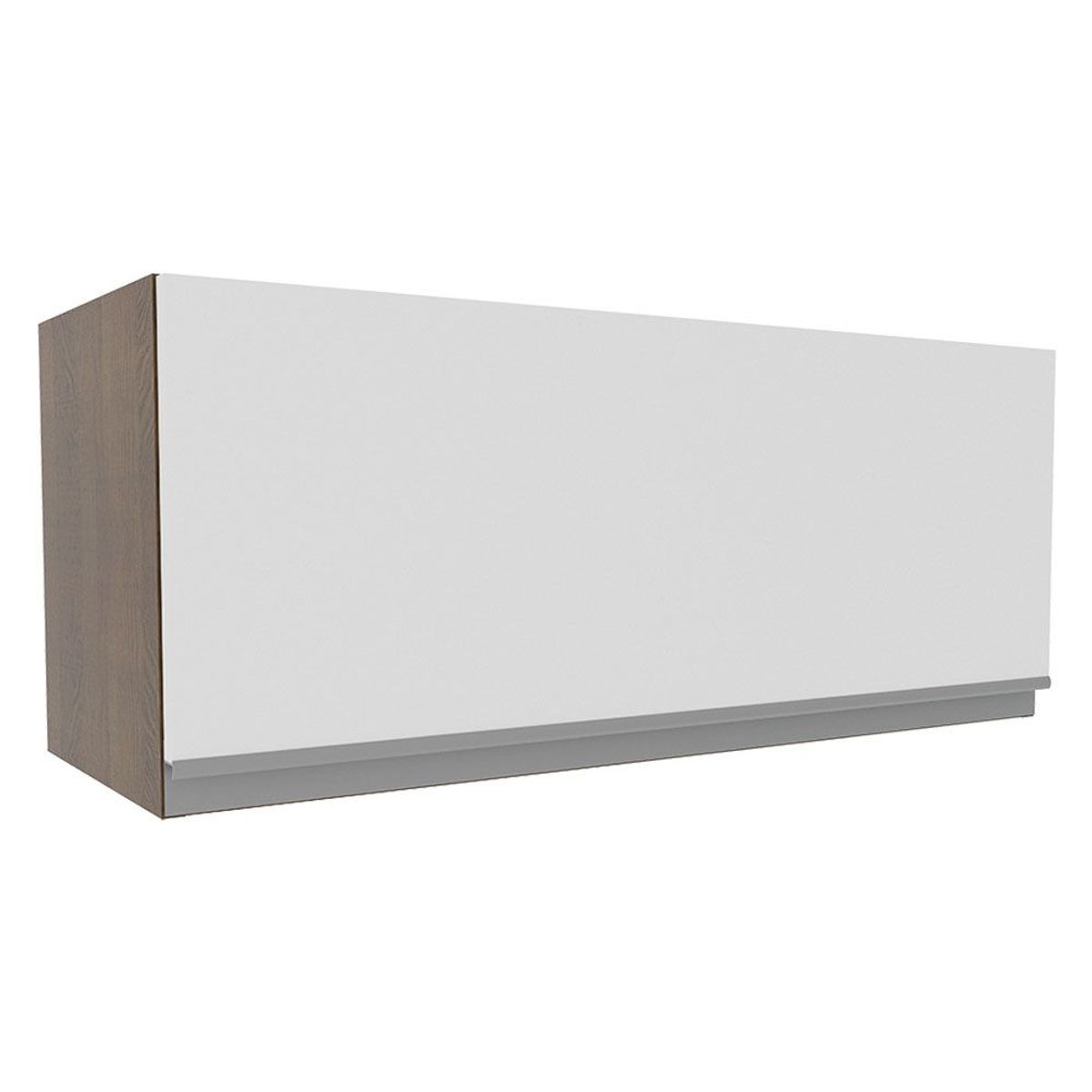 MADESA - Mueble de Cocina Superior Glamy 80 cm 1 Puerta Abatible Marrón/Blanco
