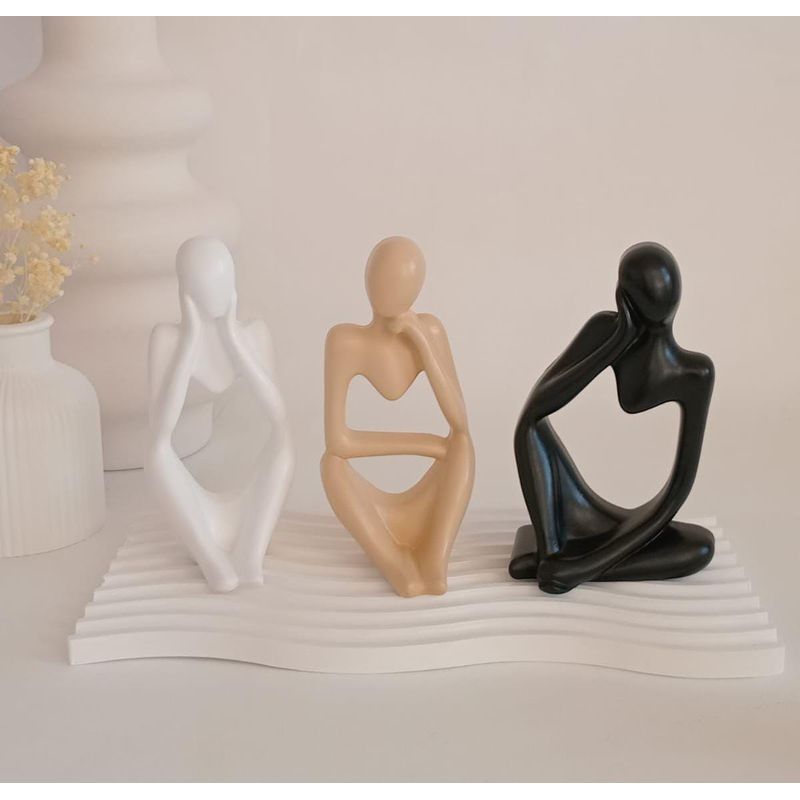 GENERICO - adornos Decorativo para el hogar o negocios escultura Los Tres Pensantes