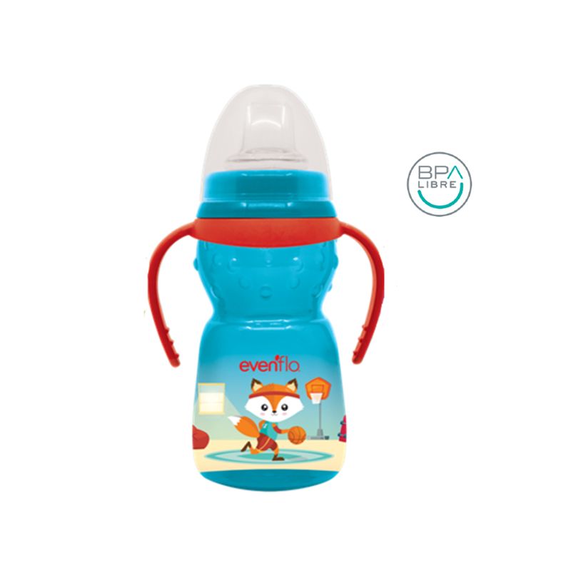 EVENFLO - Taza Entrenadora 10 onzas Azul -Evenflo