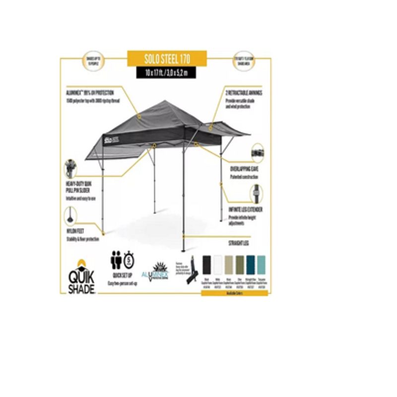 GENERICO - Carpa Quik Shade Blanco 8 Capacidad