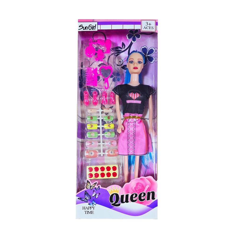 GENERICO - Muñeca Vestido Uñas Accesorios Juguete Interactivo Niñas