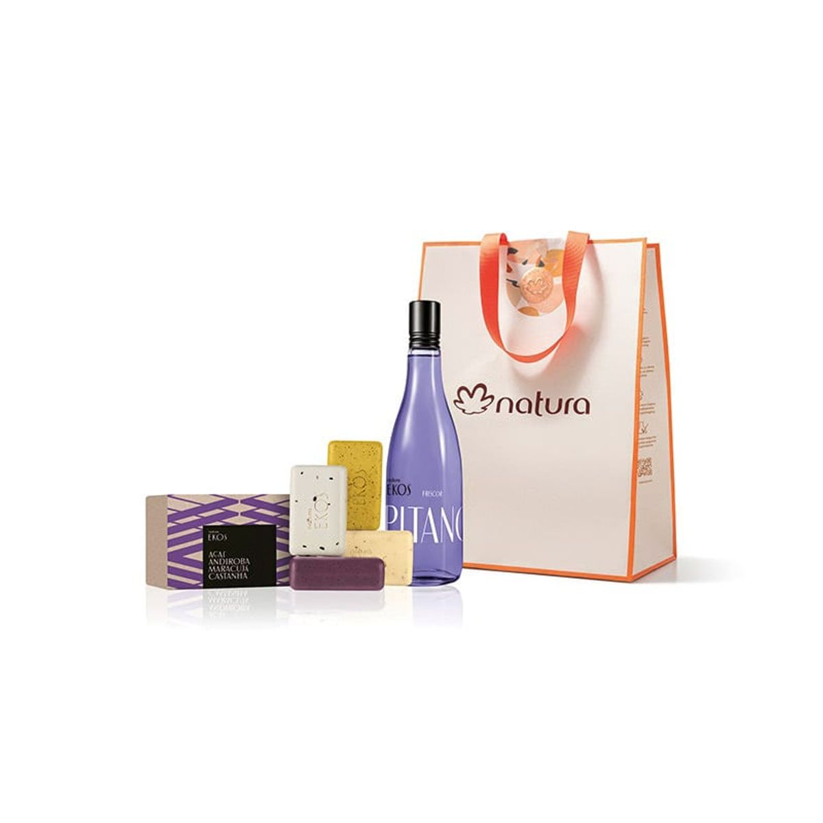 NATURA - Kit Natura Frescor Pitanga Preta 150ml + Jabon exfoliante