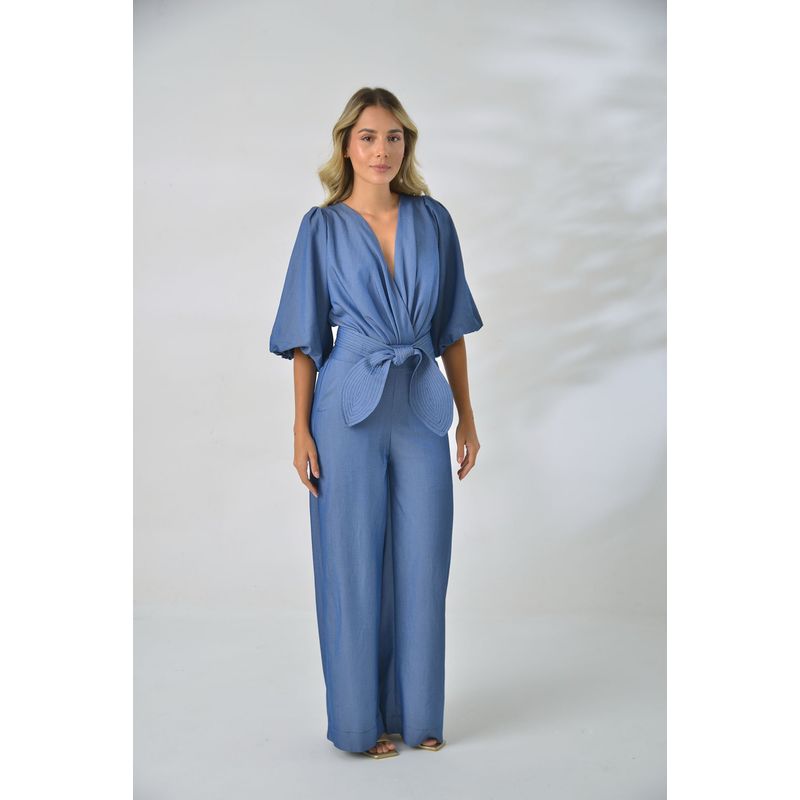 LORELLA - ENTERIZO ALTHEA  AZUL INDIGO