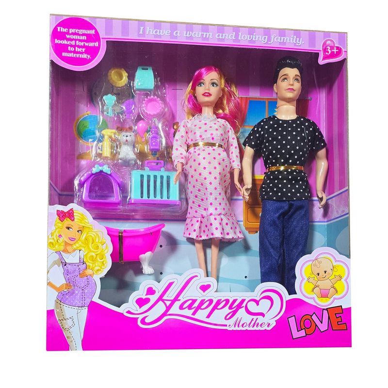 GENERICO - Muñeca Muñeco Madre Familia Mascota Accesorios Juguete Niñas
