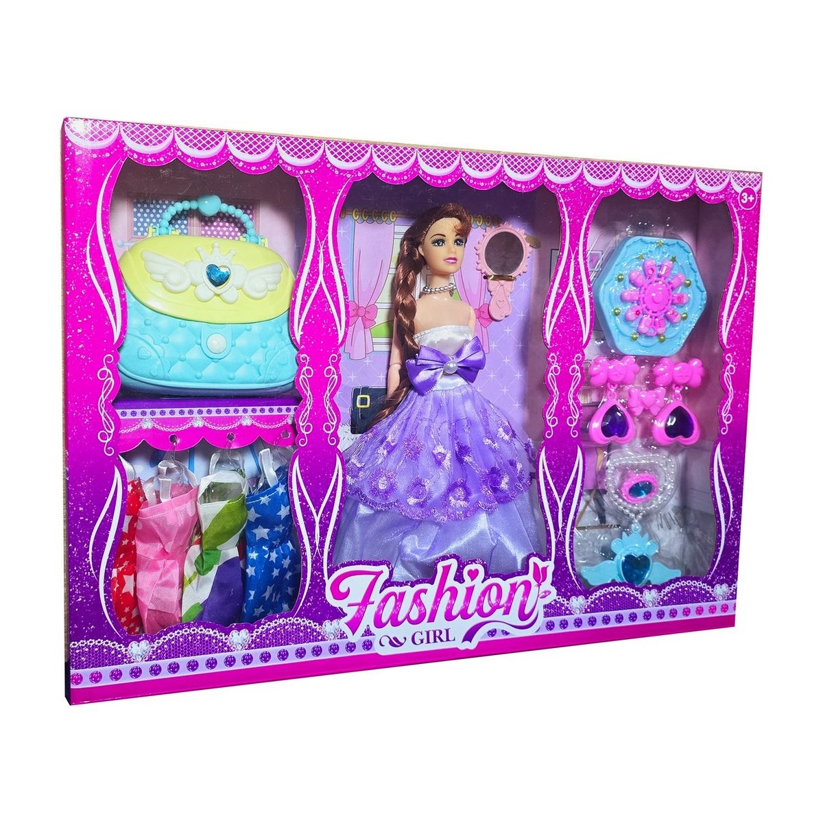 GENERICO - Muñeca Vestido Bolso Accesorios Princesa Vestidos Juguete