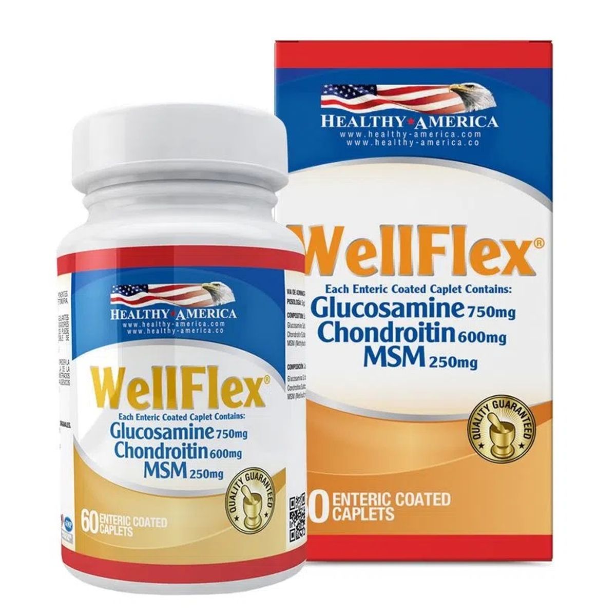 GENERICO - WELLFLEX 60Caplets HEALTHY AMERICA