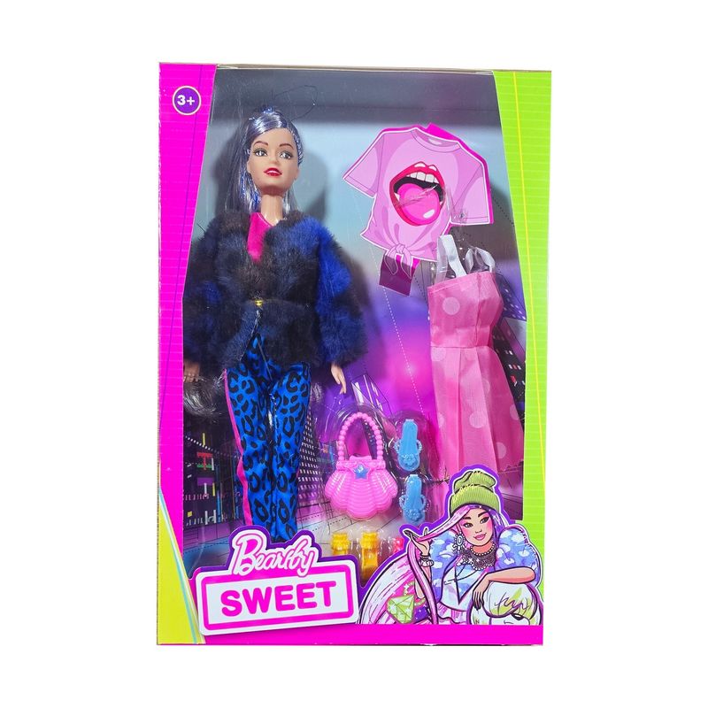 GENERICO - Muñeca Vestido Moda Accesorios Niñas Juguete Niñas