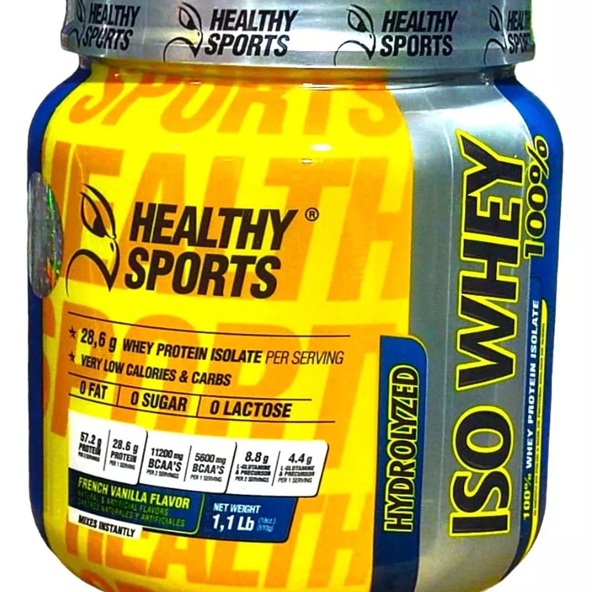 GENERICO - PROTEINA ISO WHEY 100% 510g HEALTHY SPORTS