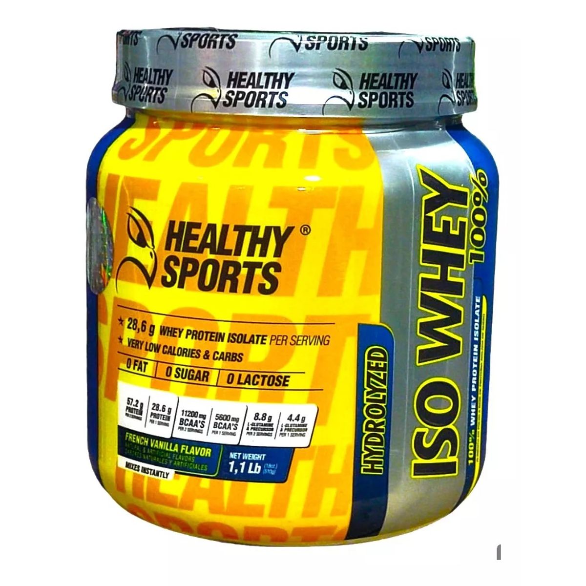 GENERICO - PROTEINA ISO WHEY 100% 510g HEALTHY SPORTS