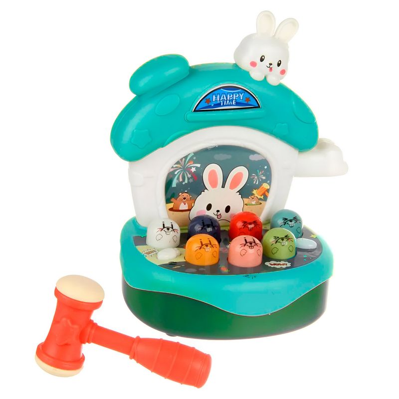 DAYOSHOP - Juego De Mesa Golpea Al Topo Martillo Casa Conejo + Baterias