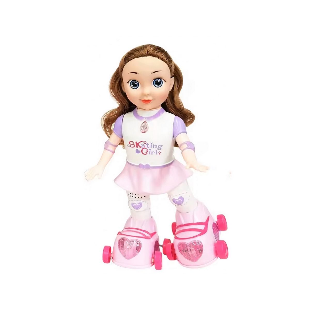 DAYOSHOP - Robot Muñeca Patines Patinadora Juguete Niñas + Baterias