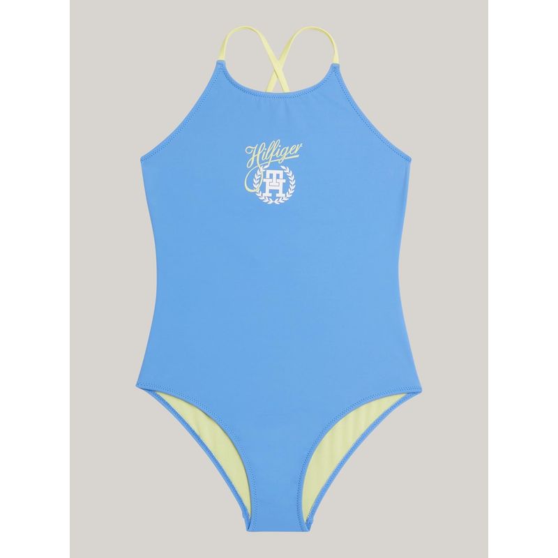 TOMMY HILFIGER - Traje Azul Niña De Baño Con Logo Th Original Tommy Hilfiger