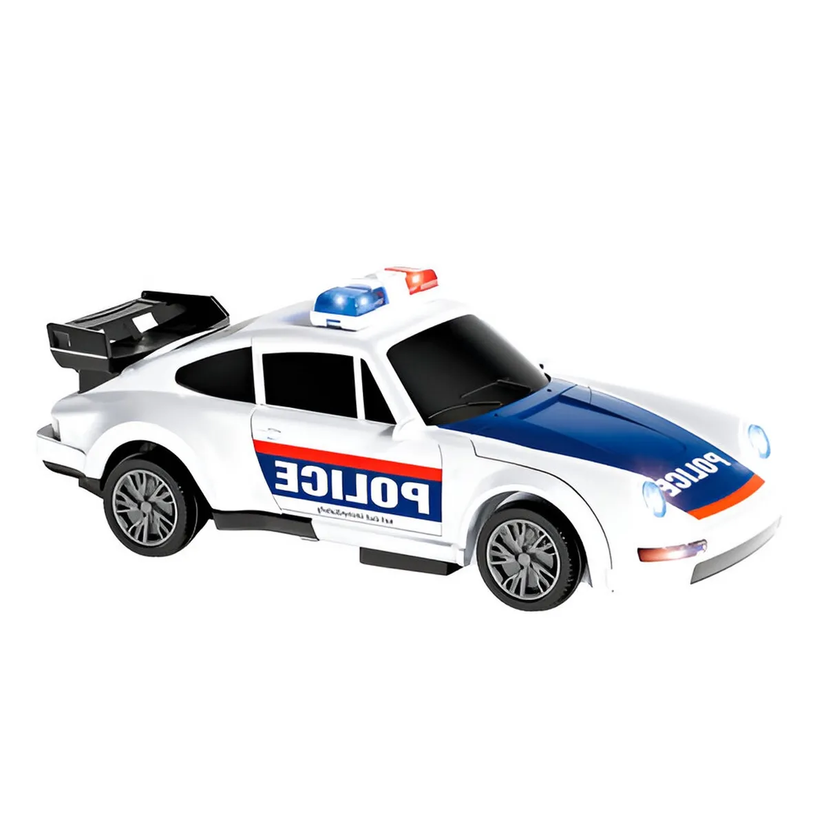 DAYOSHOP - Carro Policia Luces Robot Transformers Niños + Baterias
