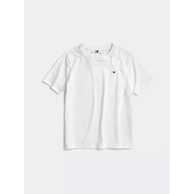 TOMMY HILFIGER - Camiseta De Niña Blanca Nantucket Con Logo Adaptive Tommy Hilfiger
