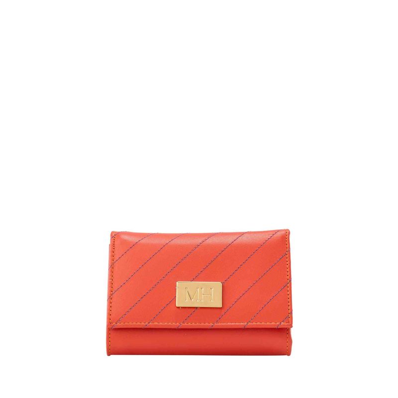 MARIO HERNANDEZ - Billetera Mediana Costuras Provincia Coral Esencial