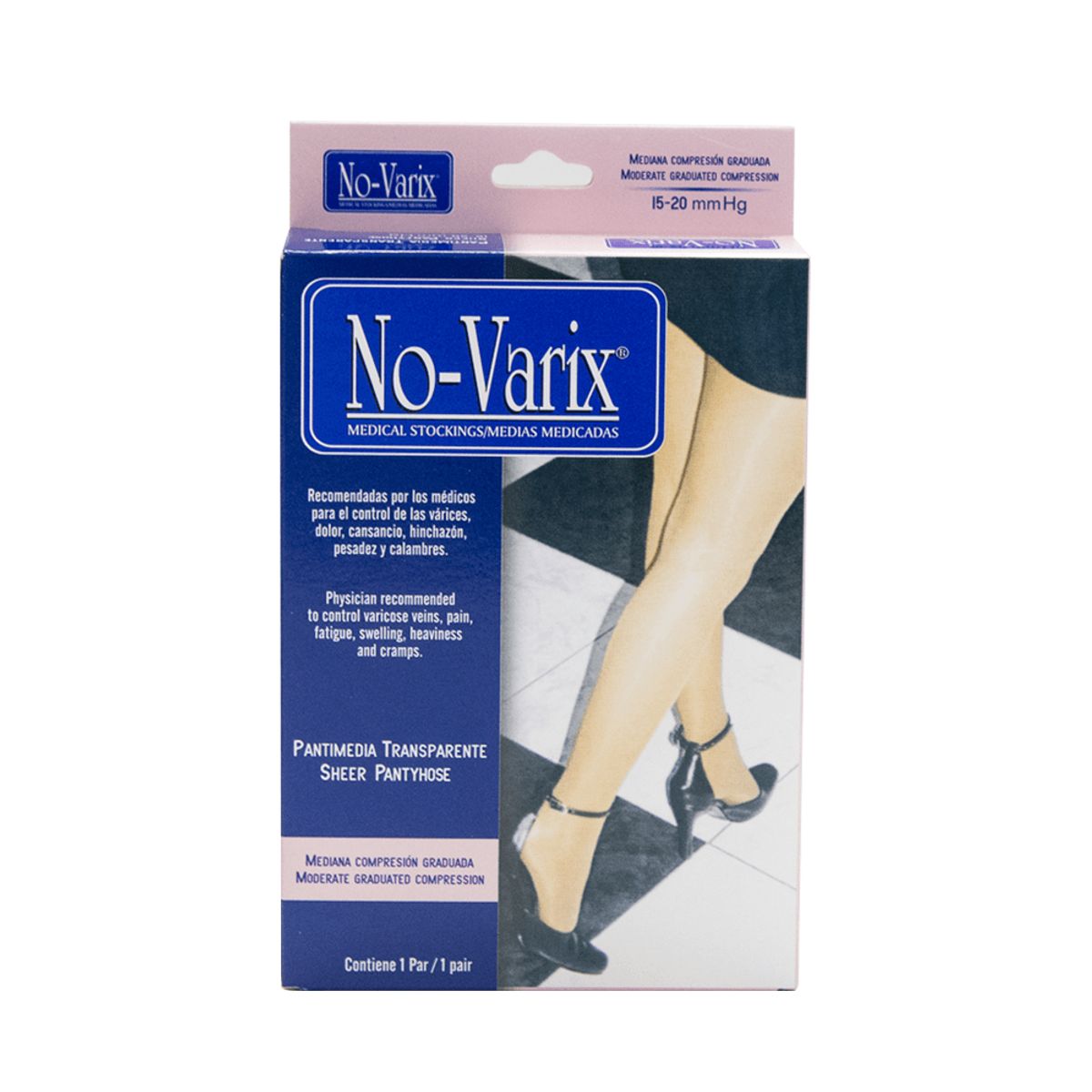NO VARIX - Pantimedia Compresion 15-20 No-Varix Talla M Ref.63