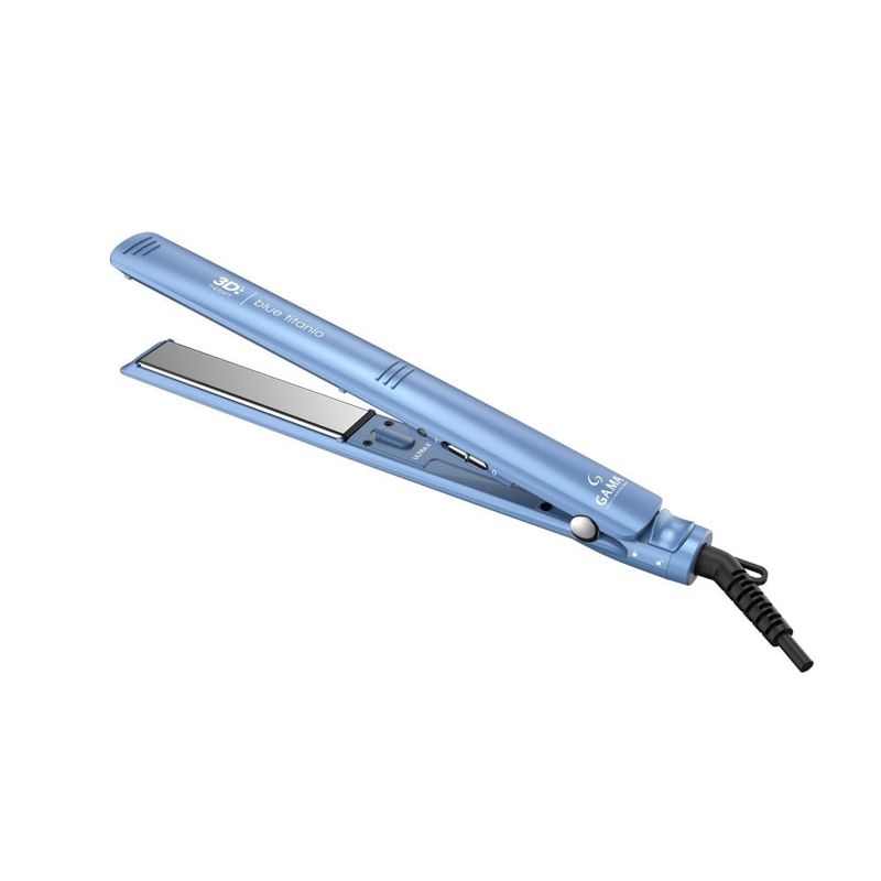 GAMA - Plancha Cabello Gama Elegance 3d Blue Titaneo