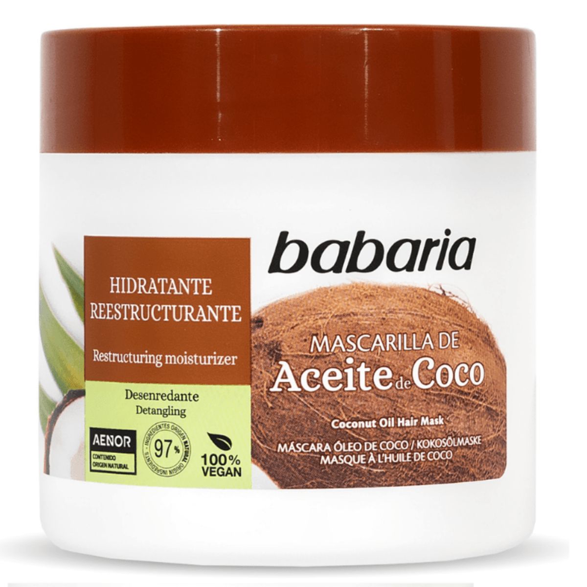 BABARIA - Mascarilla Capilar Babaria Aceite De Coco X 400ml