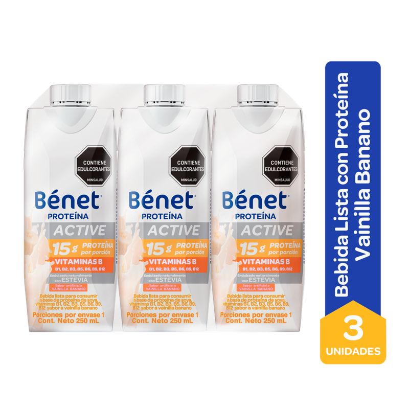 BENET - Benet Sabor Fruto Rojos 3Pack X 250ml