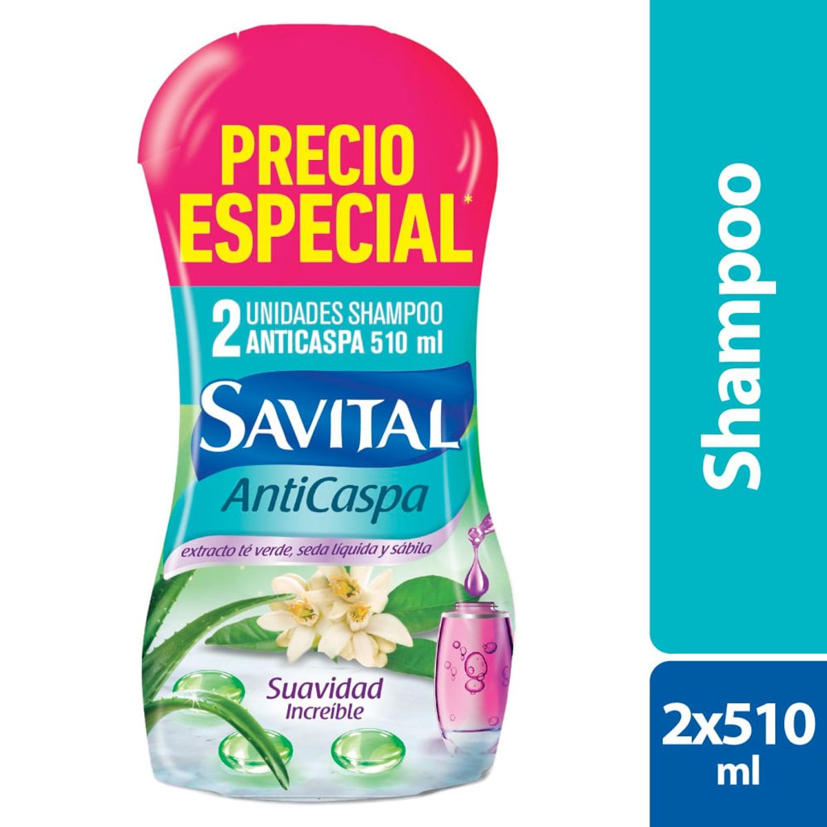 SAVITAL - Oferta Shampoo Savital Anticaspa X 510ml 2 X 1