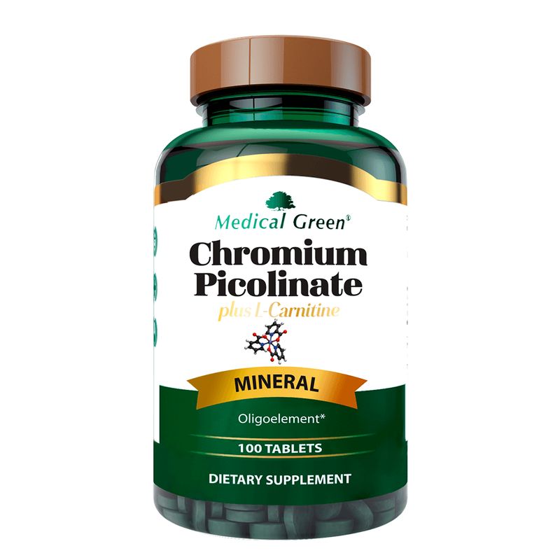 MEDICAL GREEN - Chromium Picolinate Medical Green X 100 Tabletas