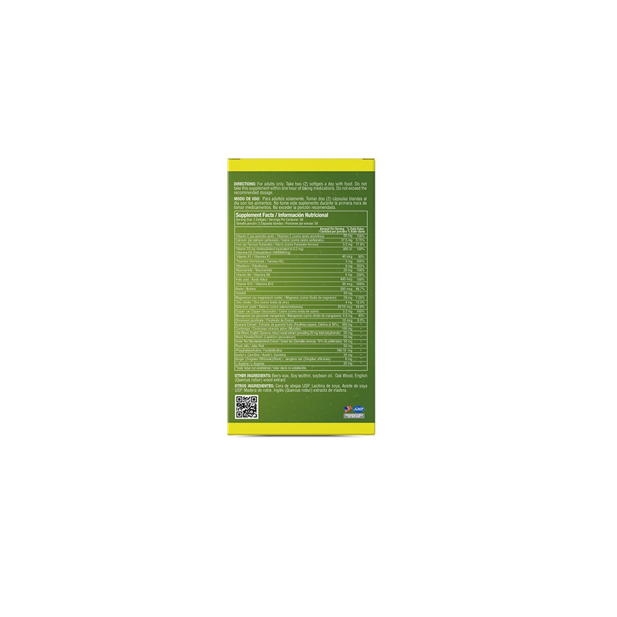 HEALTHY AMERICA - Energyton Suplemento Dietario Softgels X100