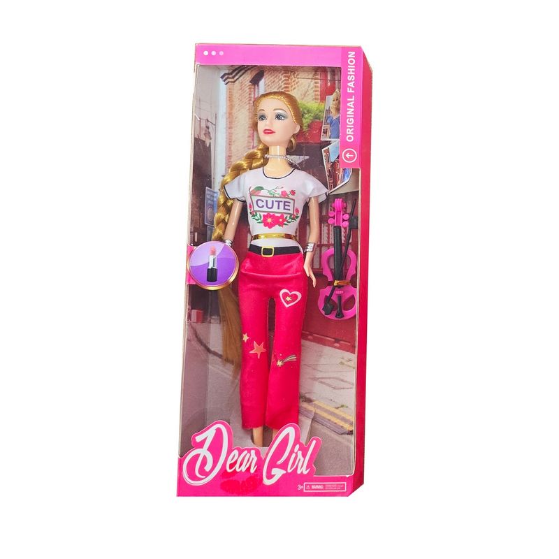 DAYOSHOP - Muñeca Vestido Casual Violin Juguete Niñas Interactivo
