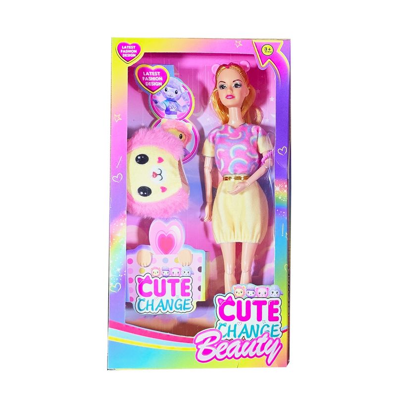 DAYOSHOP - Muñeca Vestido Disfraz Mascara Juguete Interactivo Niñas