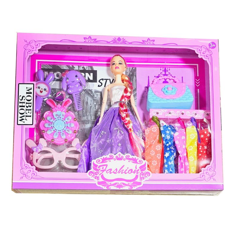 DAYOSHOP - Muñeca Vestidos Accesorios Conejo Princesa Juguete Niñas