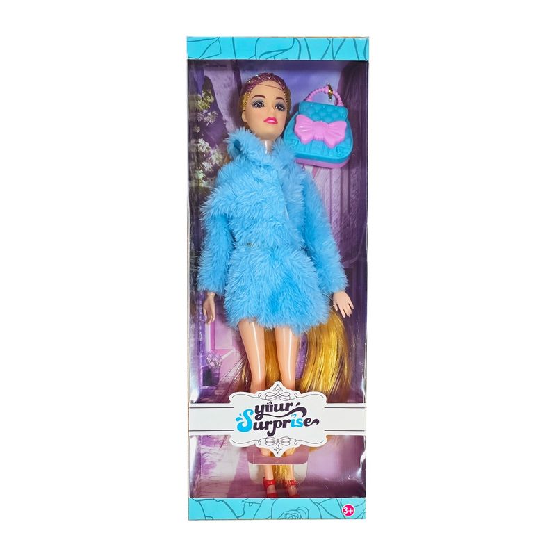 DAYOSHOP - Muñeca Abrigo Elegante Bolso Juguete Niñas Interactivo